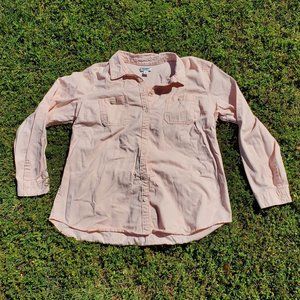 Peach Old Navy Denim Button Down Oxford EUC